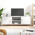 vidaXL Szafka pod TV, biała, 150x30x50 cm, materiał drewnopochodny
