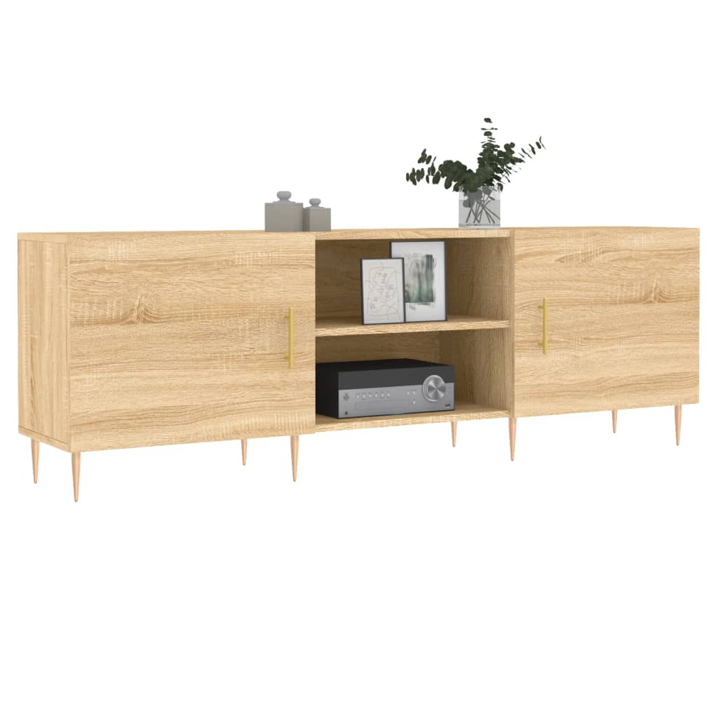 vidaXL Szafka TV, dąb sonoma, 150x30x50 cm, materiał drewnopochodny