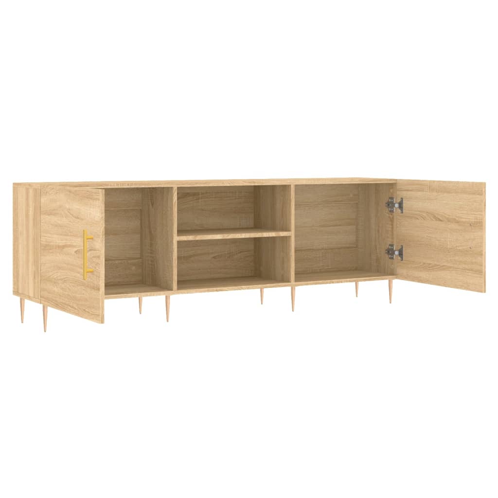 vidaXL Szafka TV, dąb sonoma, 150x30x50 cm, materiał drewnopochodny
