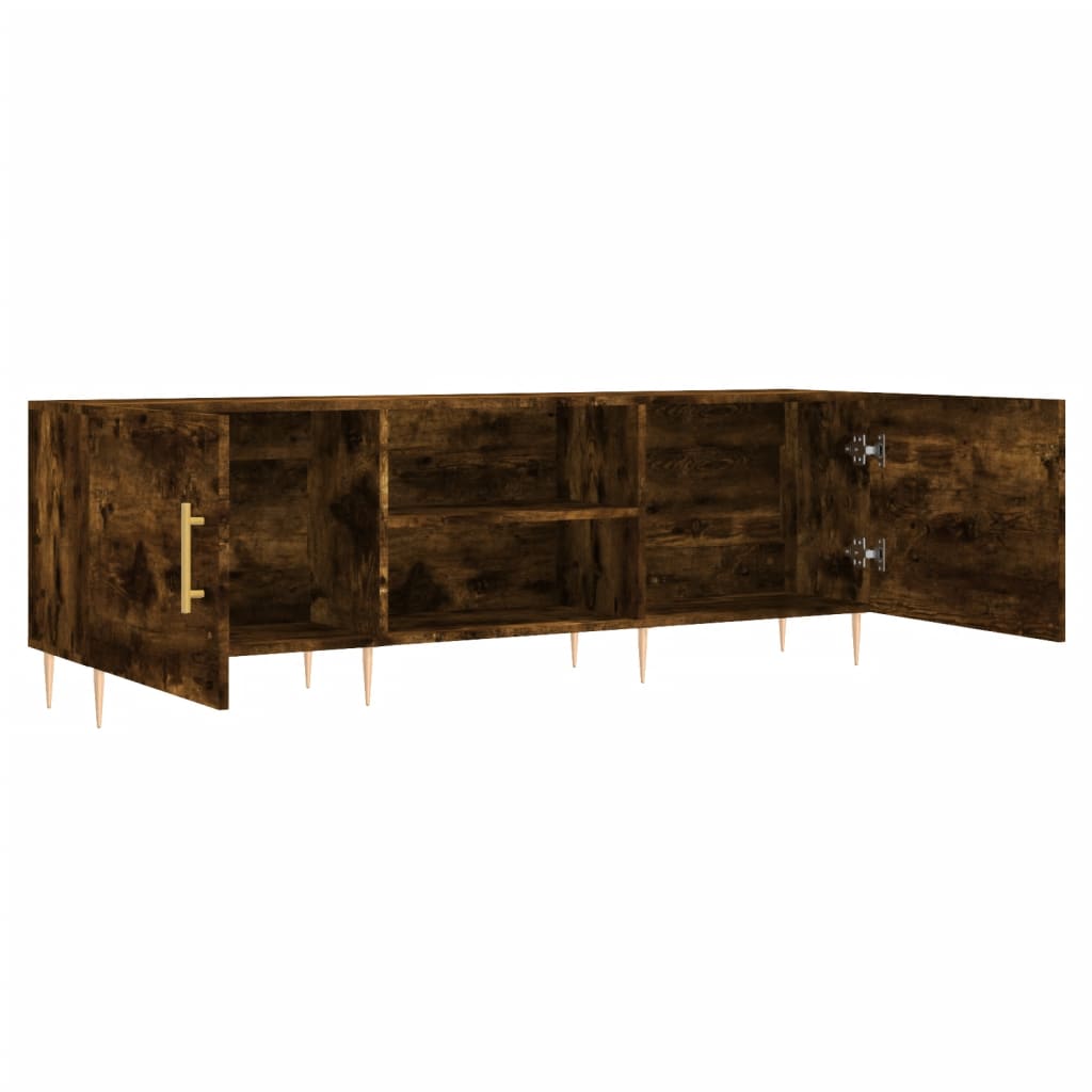 vidaXL Szafka pod telewizor, przydymiony dąb, 150x30x50 cm