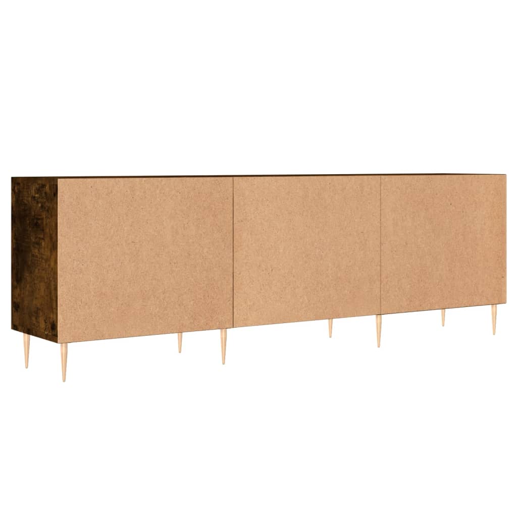 vidaXL Szafka pod telewizor, przydymiony dąb, 150x30x50 cm