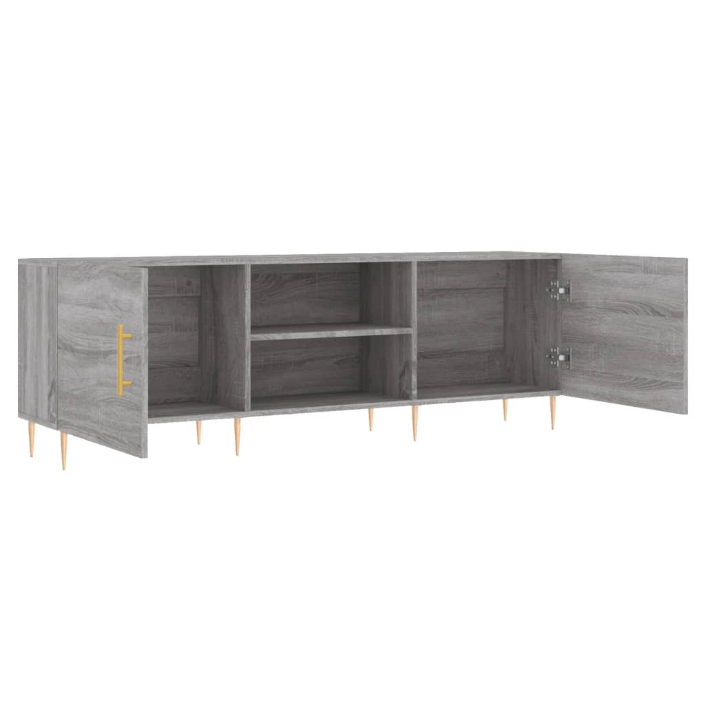 vidaXL Szafka pod telewizor, szary dąb sonoma, 150x30x50 cm