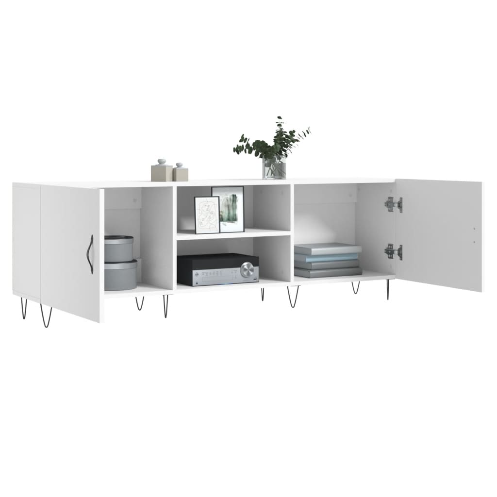 vidaXL Szafka pod TV, biała, 150x30x50 cm, materiał drewnopochodny