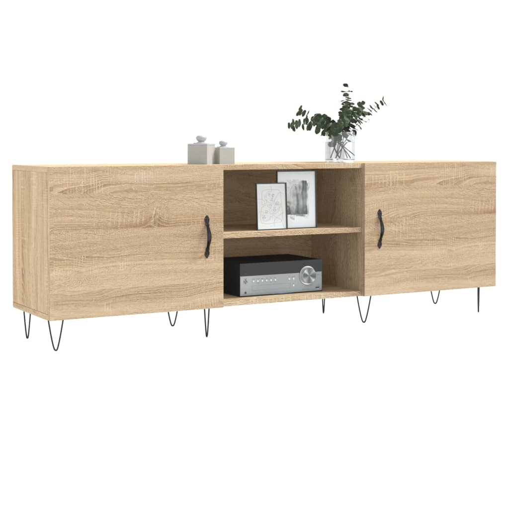 vidaXL Szafka TV, dąb sonoma, 150x30x50 cm, materiał drewnopochodny
