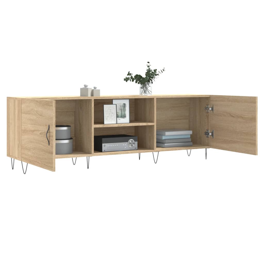 vidaXL Szafka TV, dąb sonoma, 150x30x50 cm, materiał drewnopochodny