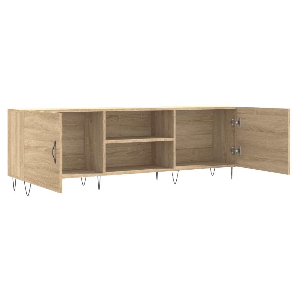 vidaXL Szafka TV, dąb sonoma, 150x30x50 cm, materiał drewnopochodny