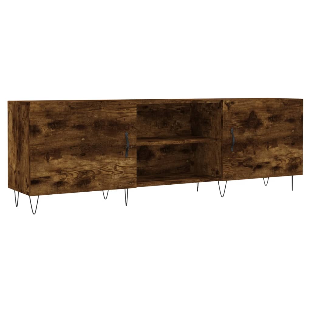 vidaXL Szafka pod telewizor, przydymiony dąb, 150x30x50 cm