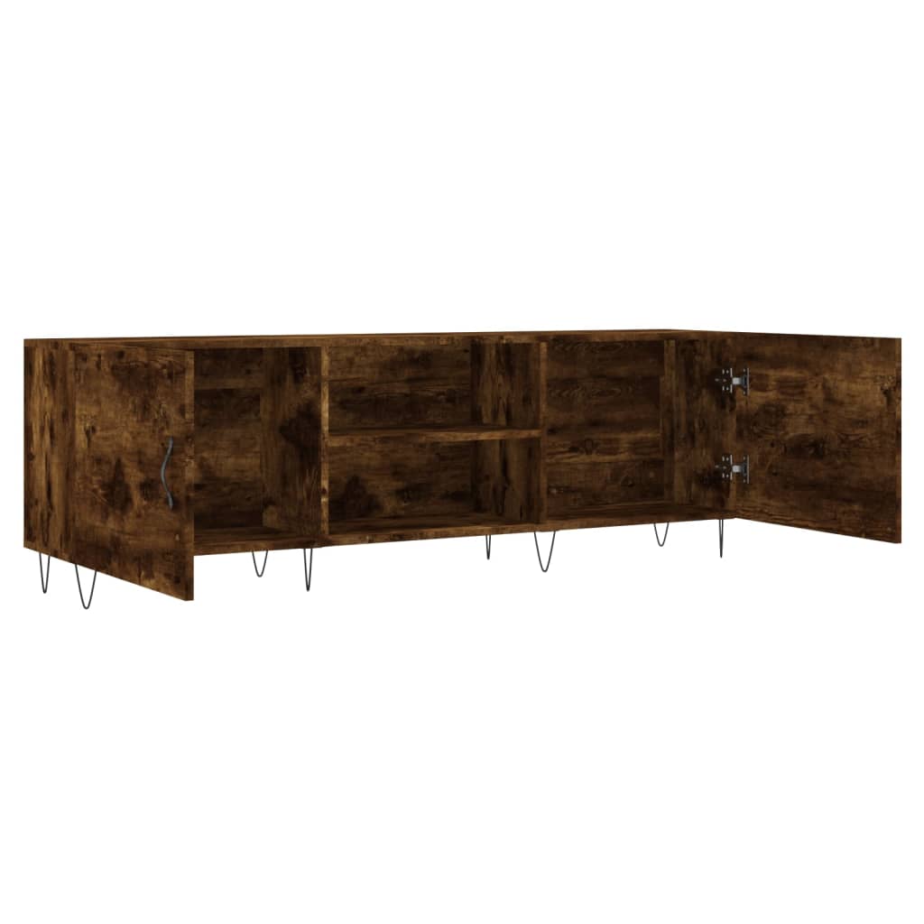 vidaXL Szafka pod telewizor, przydymiony dąb, 150x30x50 cm
