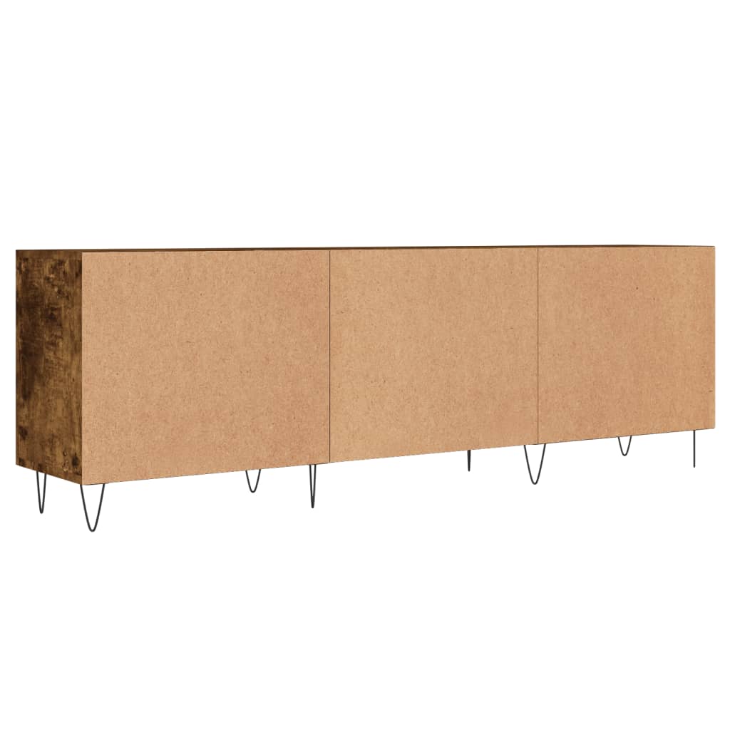 vidaXL Szafka pod telewizor, przydymiony dąb, 150x30x50 cm