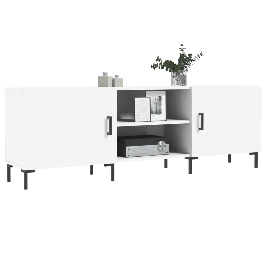 vidaXL Szafka pod TV, biała, 150x30x50 cm, materiał drewnopochodny