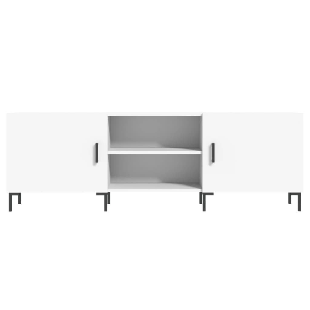 vidaXL Szafka pod TV, biała, 150x30x50 cm, materiał drewnopochodny