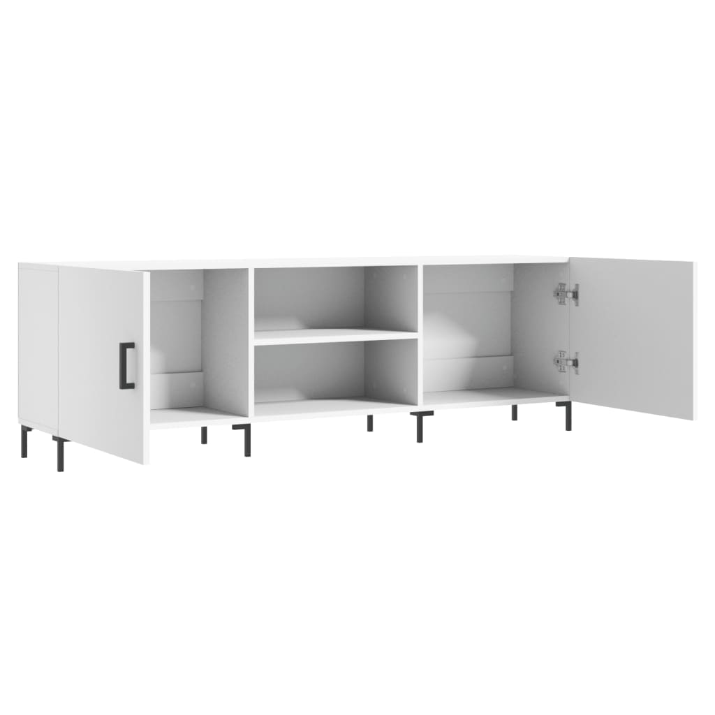 vidaXL Szafka pod TV, biała, 150x30x50 cm, materiał drewnopochodny