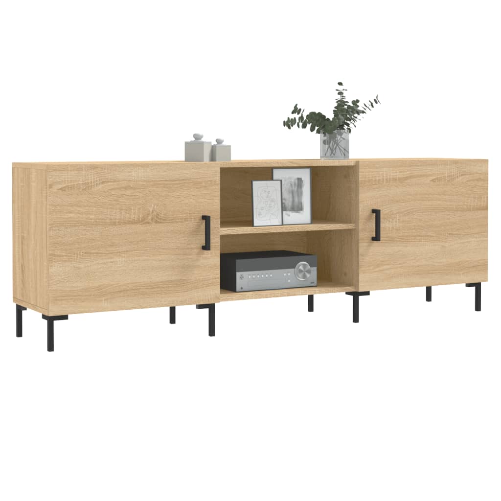 vidaXL Szafka TV, dąb sonoma, 150x30x50 cm, materiał drewnopochodny