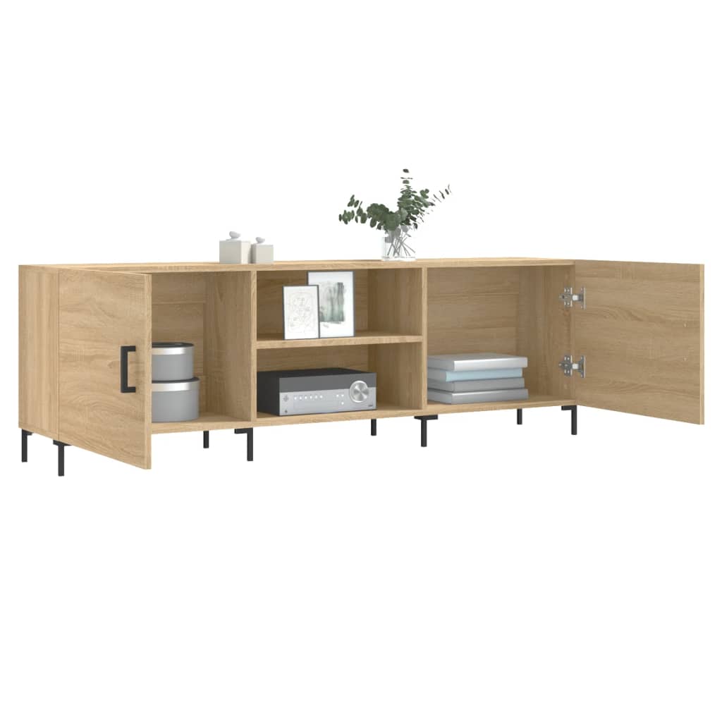 vidaXL Szafka TV, dąb sonoma, 150x30x50 cm, materiał drewnopochodny