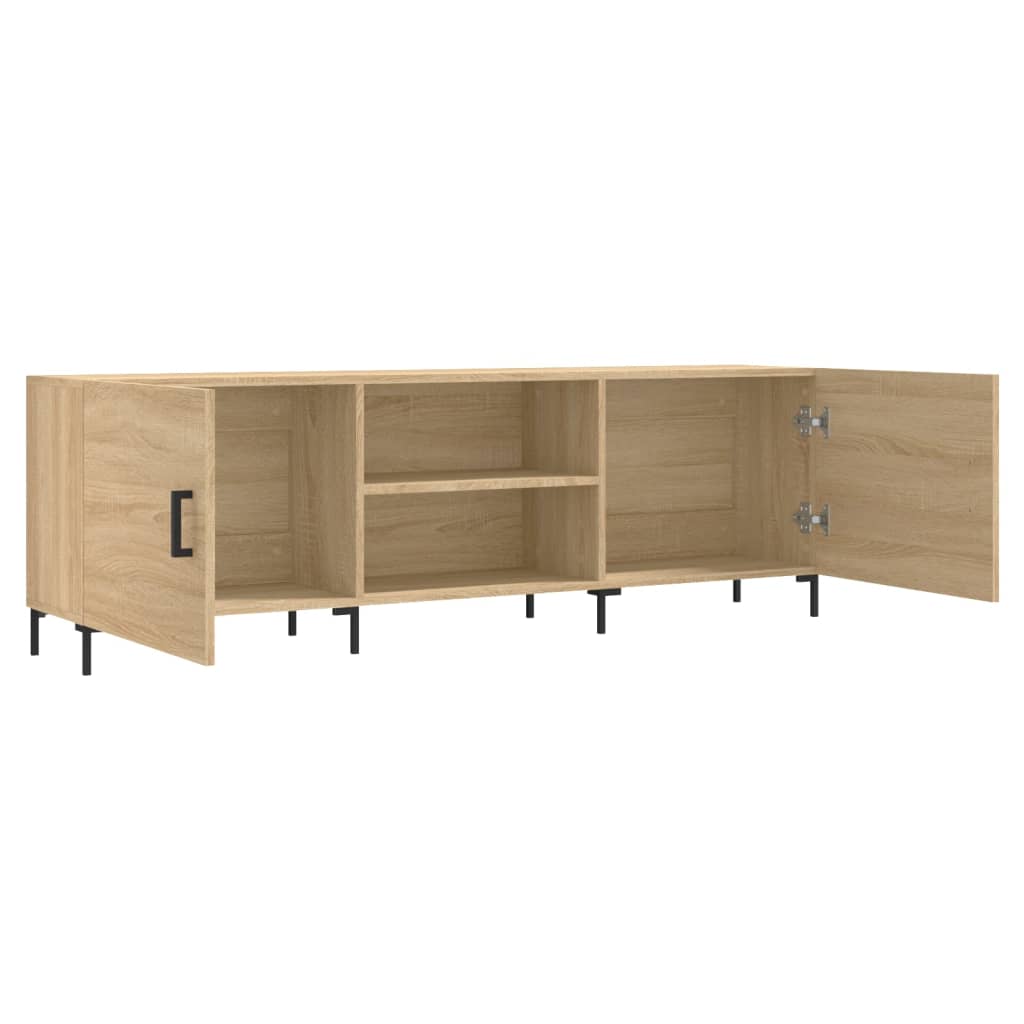 vidaXL Szafka TV, dąb sonoma, 150x30x50 cm, materiał drewnopochodny