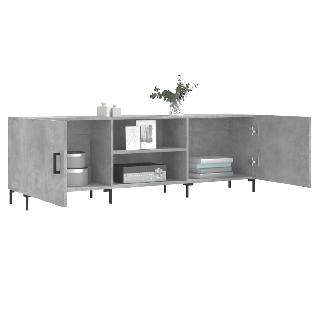 vidaXL Szafka pod TV, szarość betonu, 150x30x50 cm