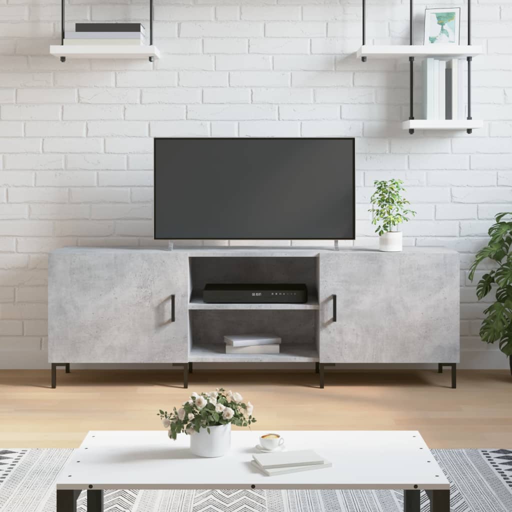 vidaXL Szafka pod TV, szarość betonu, 150x30x50 cm
