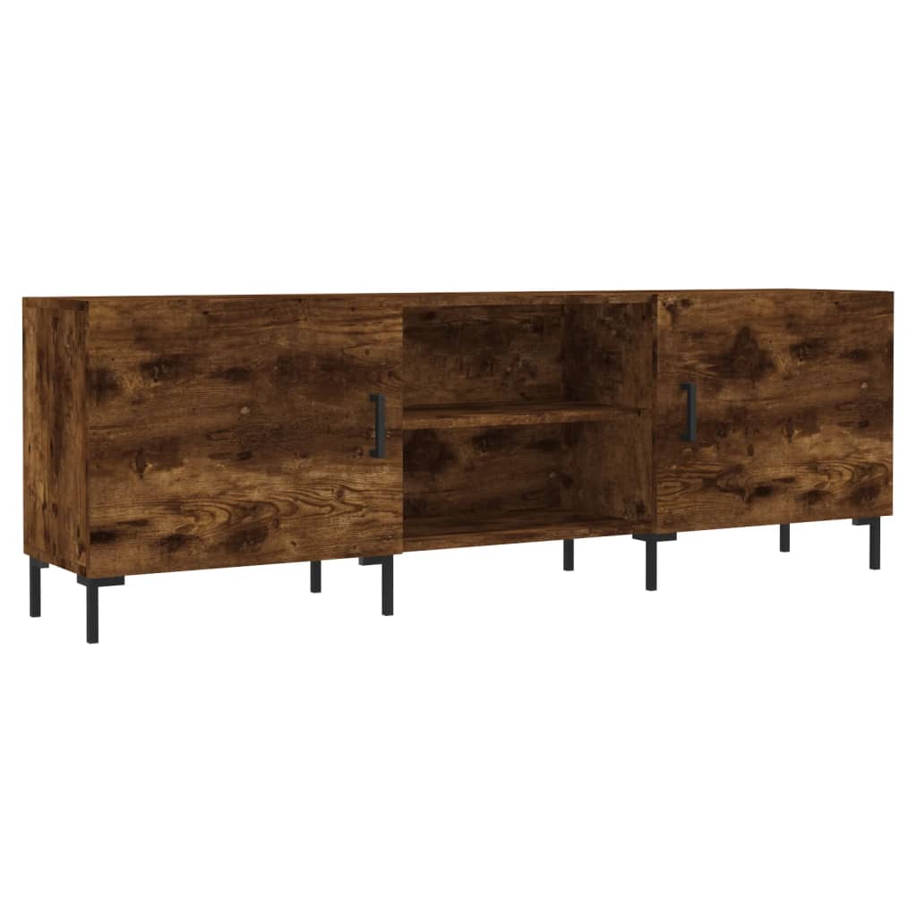 vidaXL Szafka pod telewizor, przydymiony dąb, 150x30x50 cm