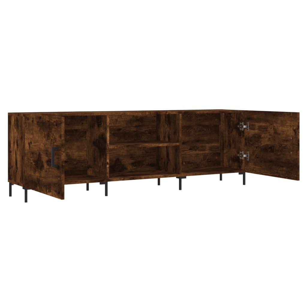 vidaXL Szafka pod telewizor, przydymiony dąb, 150x30x50 cm