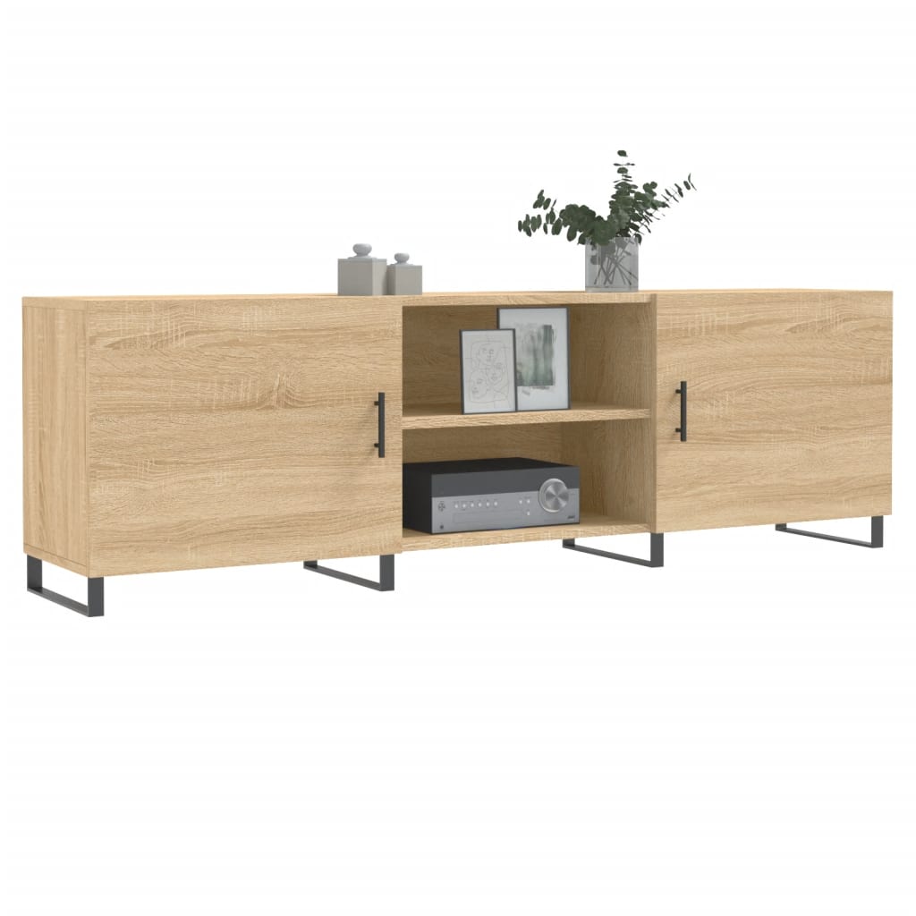 vidaXL Szafka TV, dąb sonoma, 150x30x50 cm, materiał drewnopochodny
