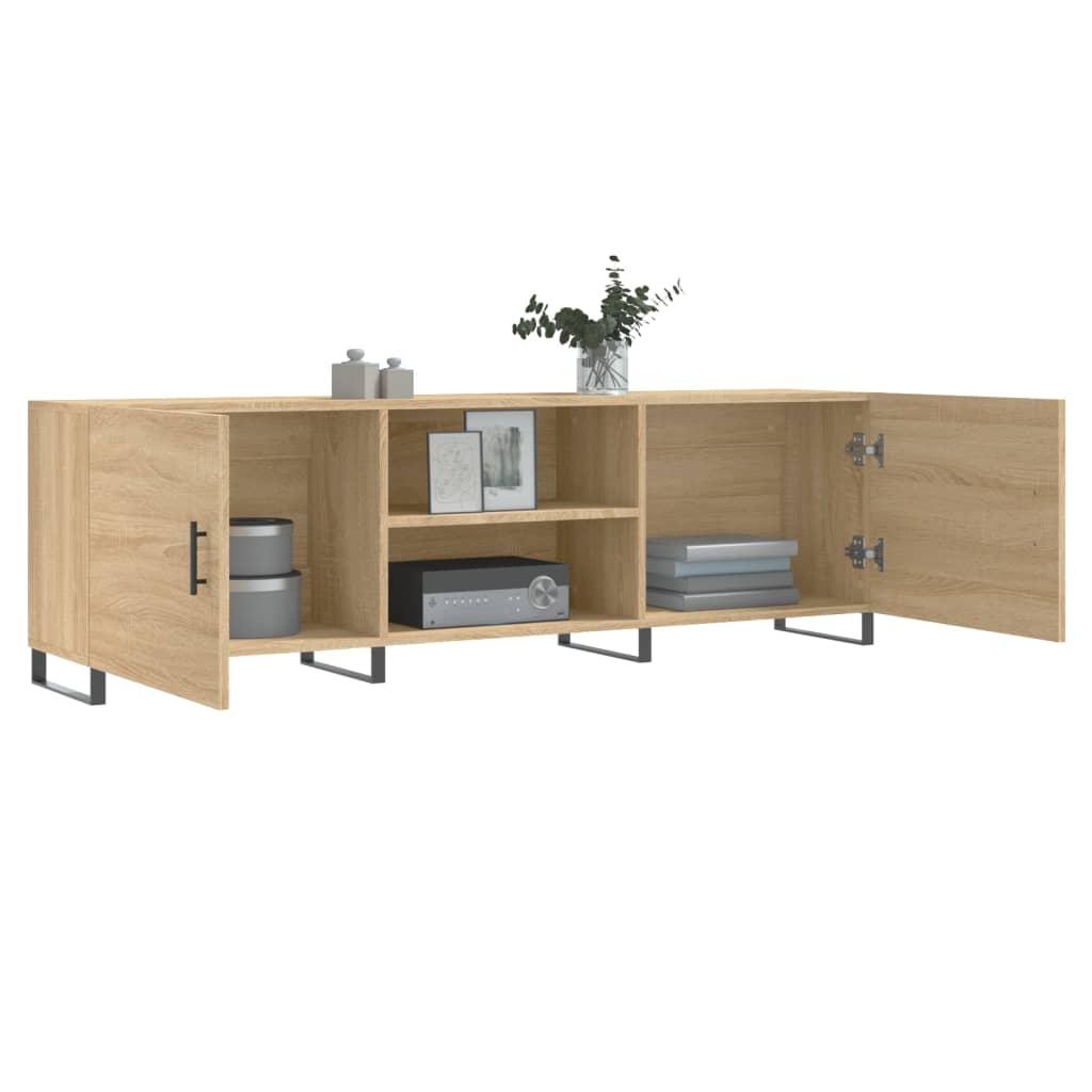 vidaXL Szafka TV, dąb sonoma, 150x30x50 cm, materiał drewnopochodny