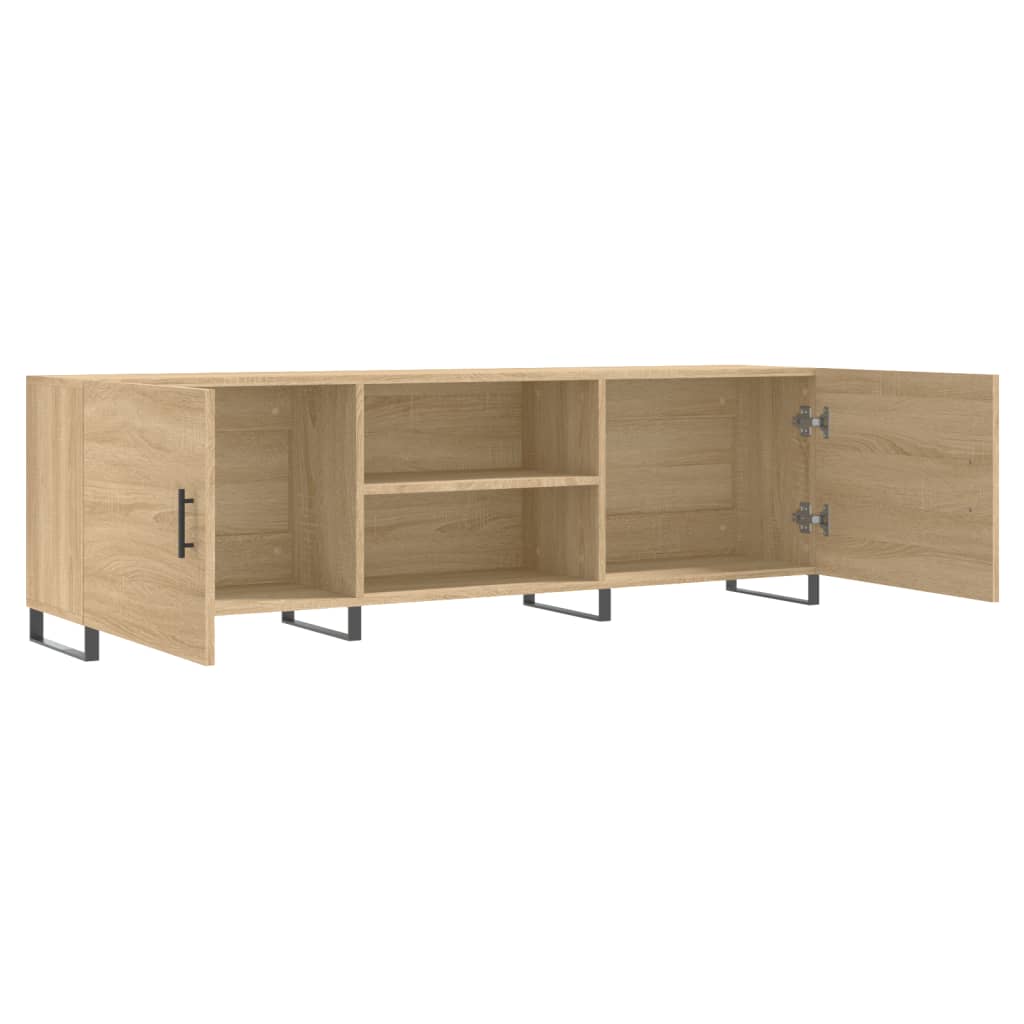 vidaXL Szafka TV, dąb sonoma, 150x30x50 cm, materiał drewnopochodny