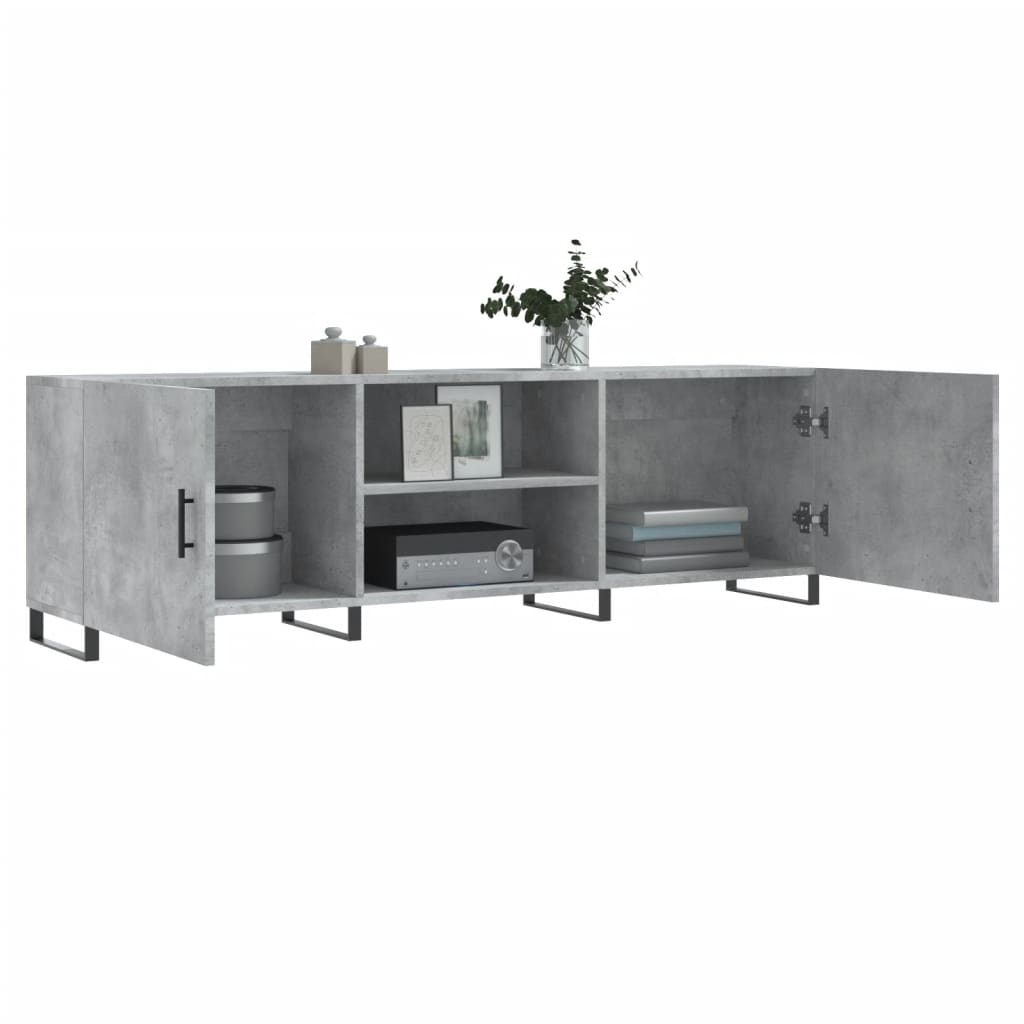 vidaXL Szafka pod TV, szarość betonu, 150x30x50 cm