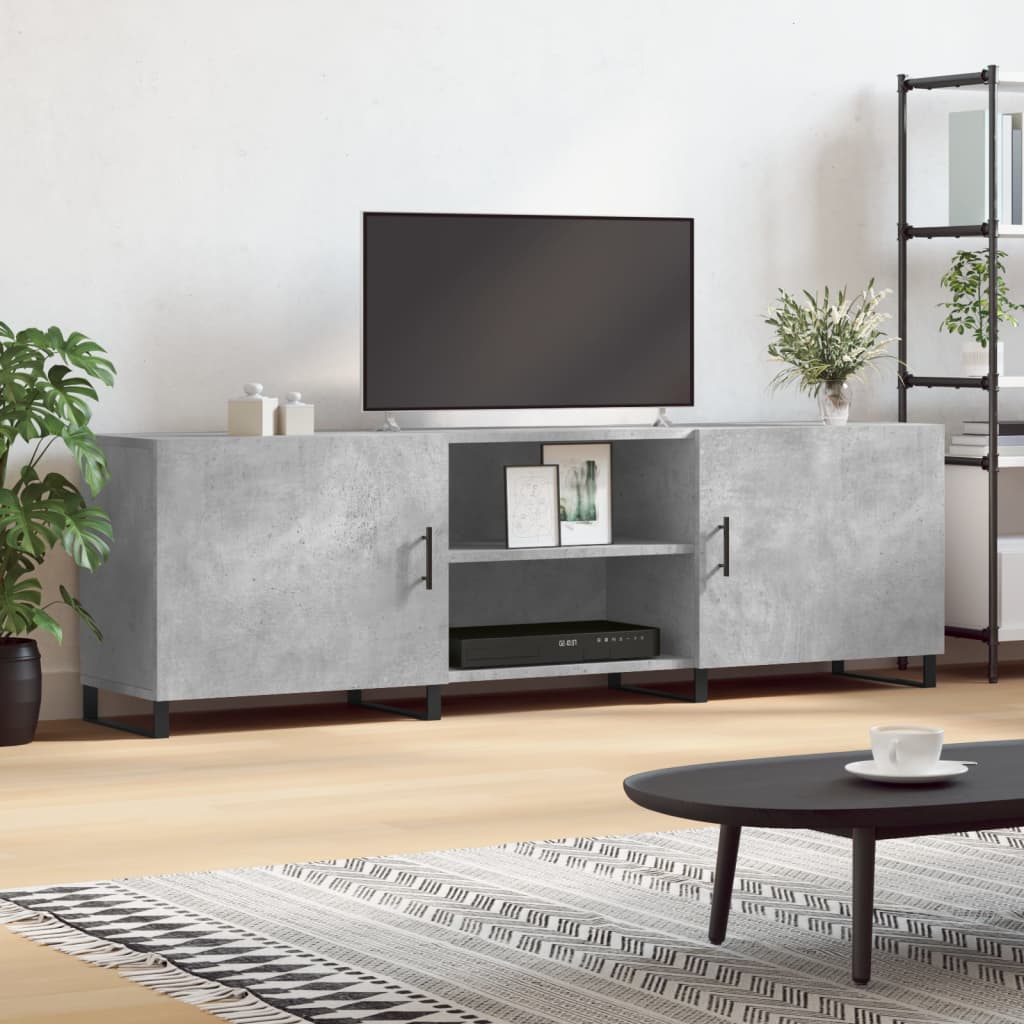 vidaXL Szafka pod TV, szarość betonu, 150x30x50 cm
