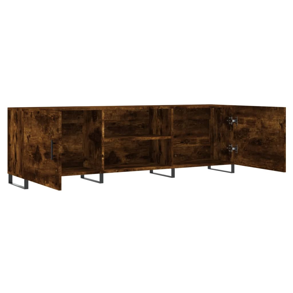 vidaXL Szafka pod telewizor, przydymiony dąb, 150x30x50 cm