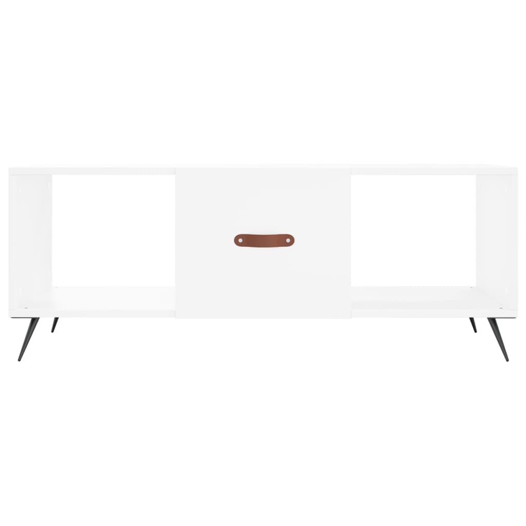 vidaXL Stolik kawowy, biały, 102x50x40 cm, materiał drewnopochodny