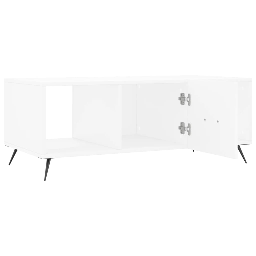 vidaXL Stolik kawowy, biały, 102x50x40 cm, materiał drewnopochodny