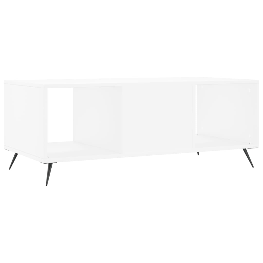 vidaXL Stolik kawowy, biały, 102x50x40 cm, materiał drewnopochodny