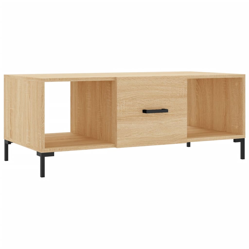 vidaXL Stolik kawowy, dąb sonoma, 102x50x40cm, materiał drewnopochodny
