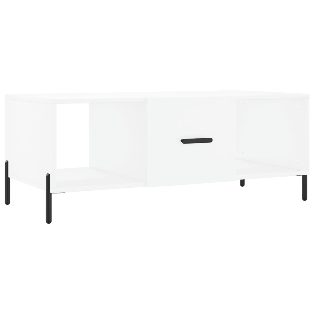 vidaXL Stolik kawowy, biały, 102x50x40 cm, materiał drewnopochodny