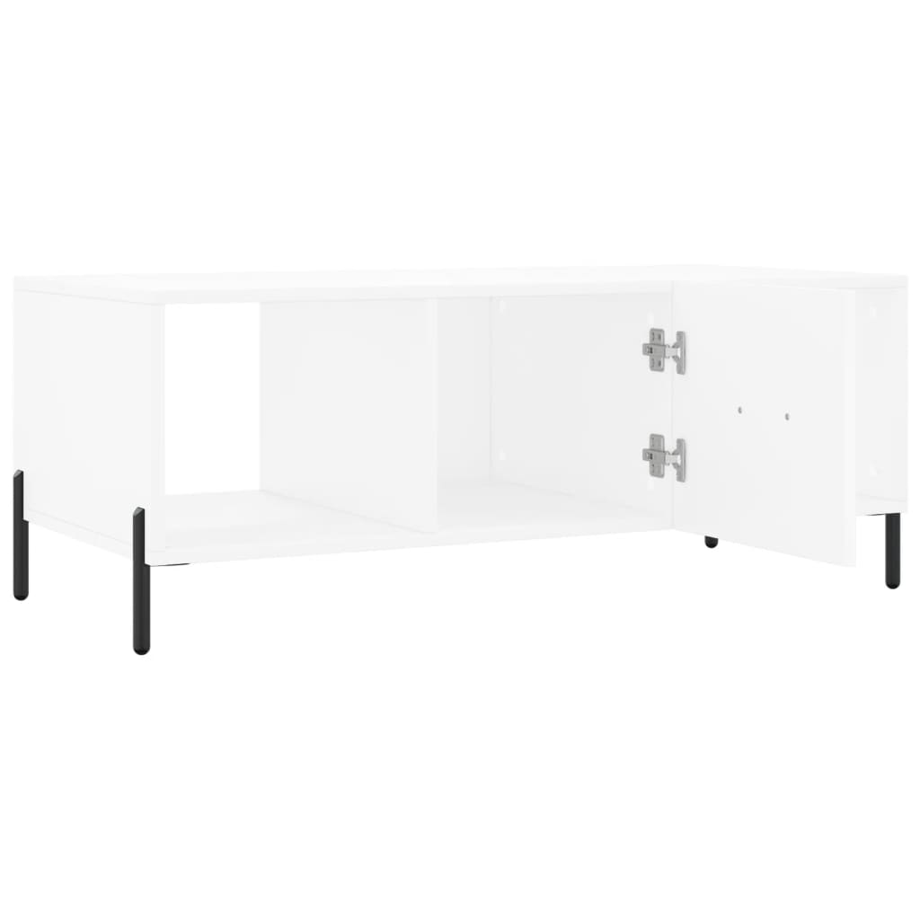 vidaXL Stolik kawowy, biały, 102x50x40 cm, materiał drewnopochodny