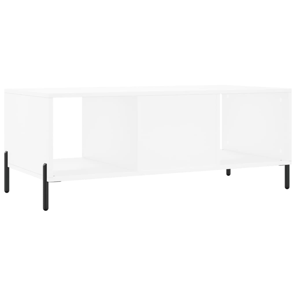 vidaXL Stolik kawowy, biały, 102x50x40 cm, materiał drewnopochodny