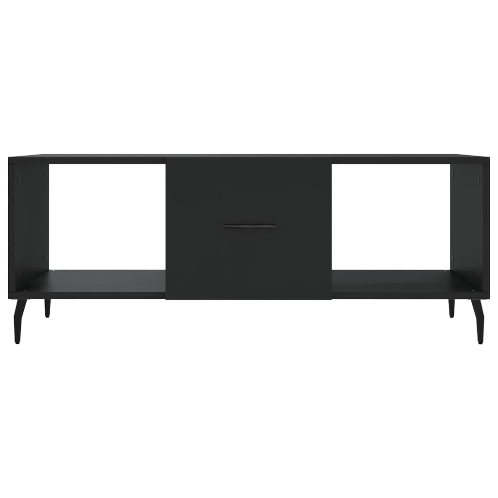 vidaXL Stolik kawowy, czarny, 102x50x40 cm, materiał drewnopochodny