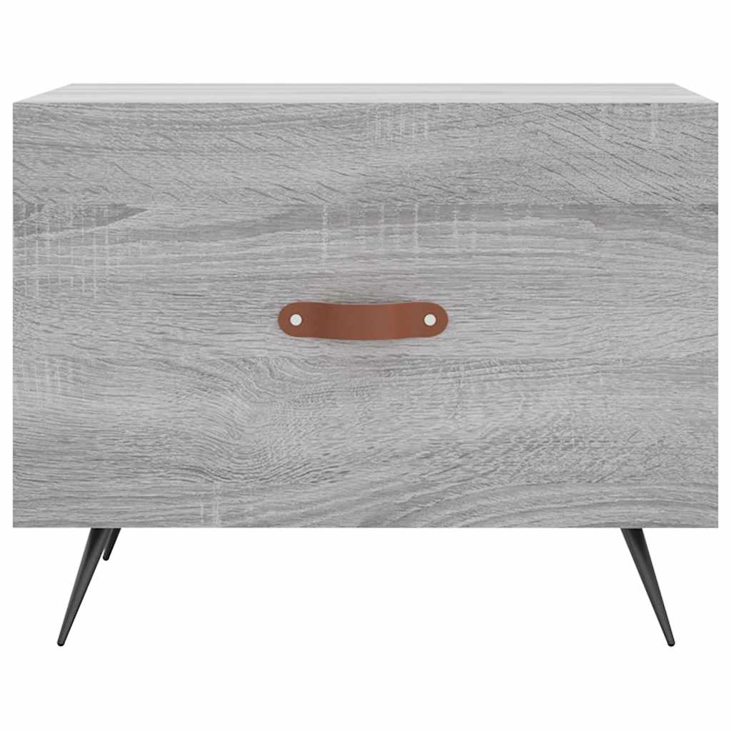 vidaXL Stolik kawowy, szary dąb sonoma, 50x50x40 cm