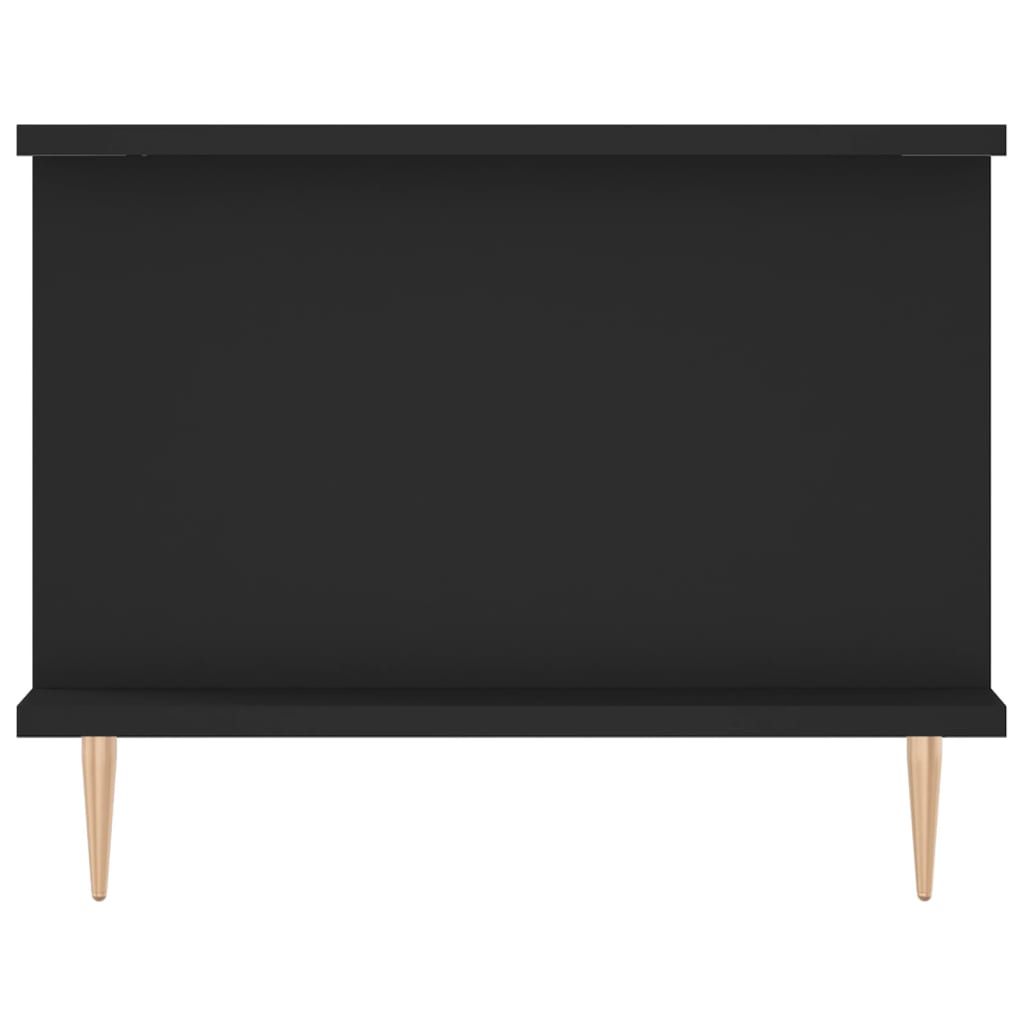 vidaXL Stolik kawowy, czarny, 90x50x40 cm, materiał drewnopochodny