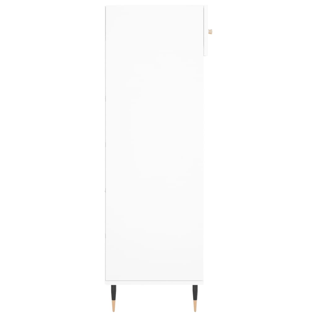 vidaXL Szafka na buty, biała, 60x35x105 cm, materiał drewnopochodny