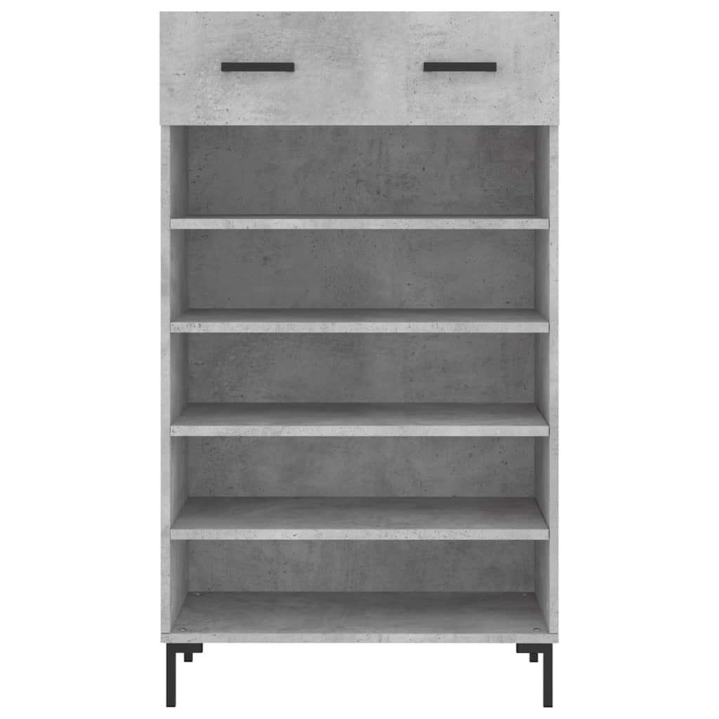vidaXL Szafka na buty, szarość betonu, 60x35x105 cm