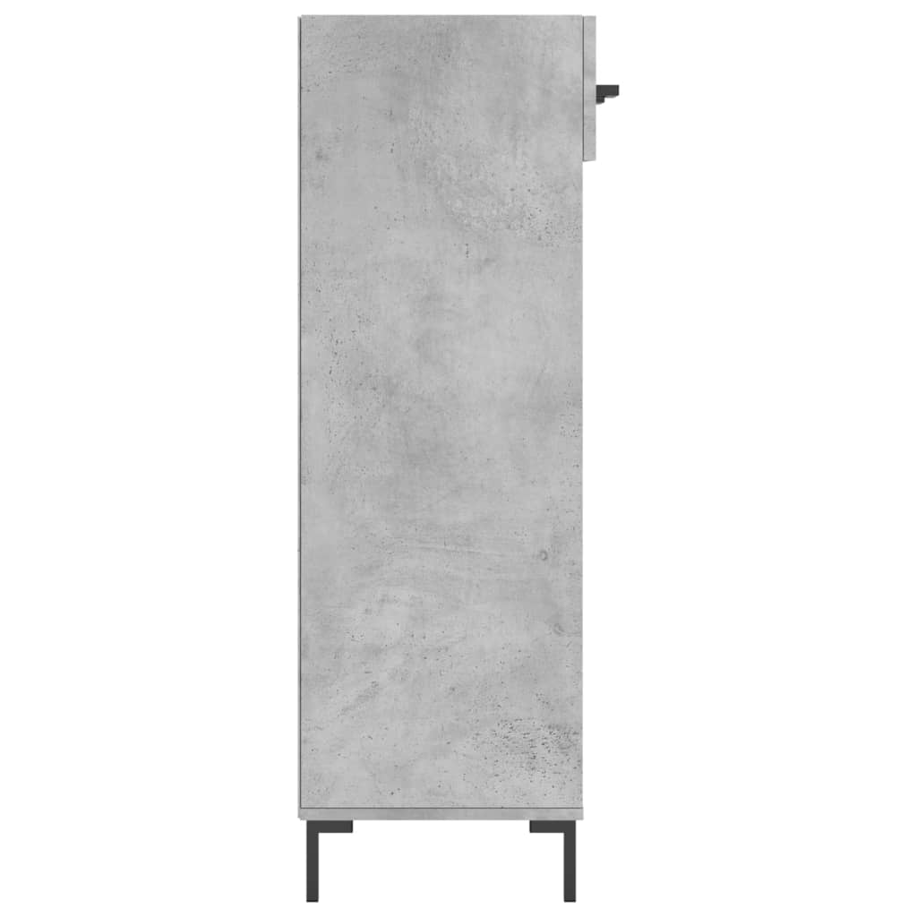 vidaXL Szafka na buty, szarość betonu, 60x35x105 cm