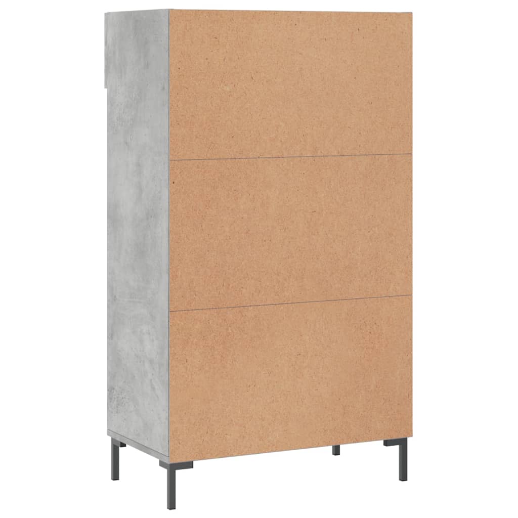 vidaXL Szafka na buty, szarość betonu, 60x35x105 cm
