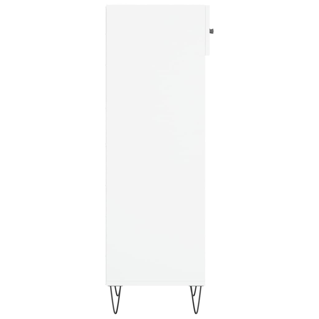 vidaXL Szafka na buty, biała, 30x35x105 cm, materiał drewnopochodny