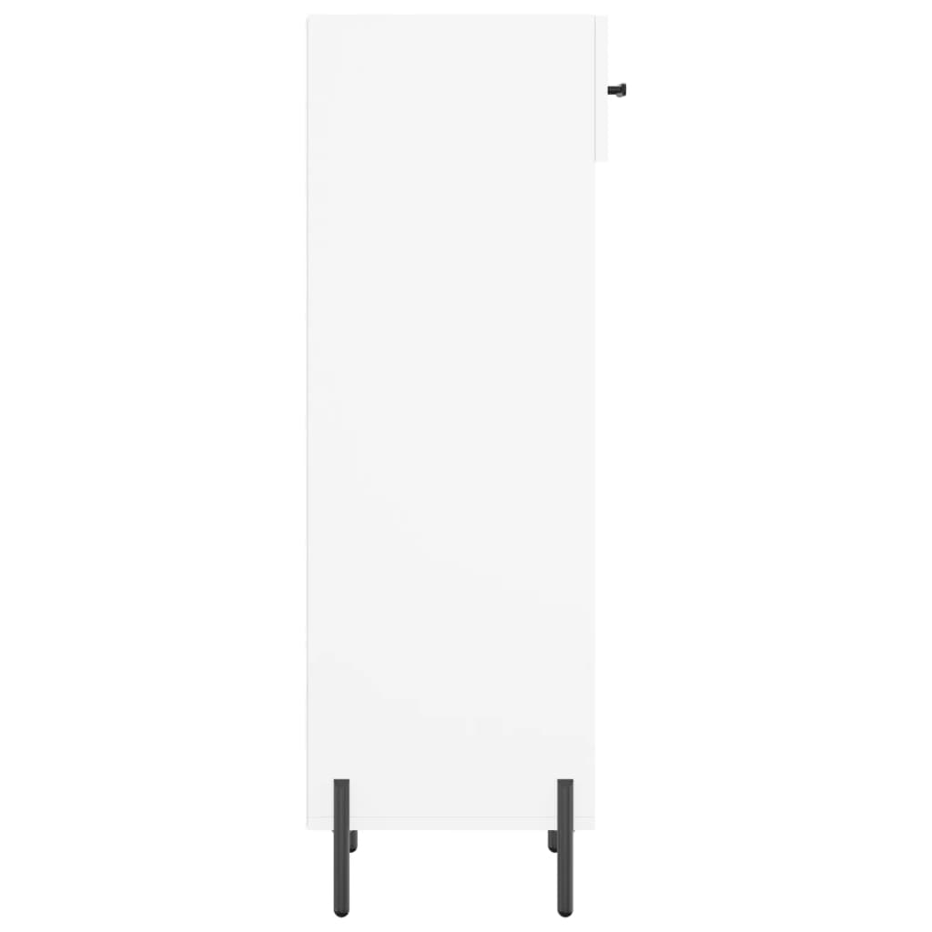 vidaXL Szafka na buty, biała, 30x35x105 cm, materiał drewnopochodny