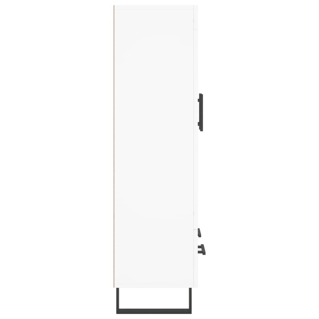 vidaXL Wysoka szafka, biała, 69,5x31x115 cm, materiał drewnopochodny