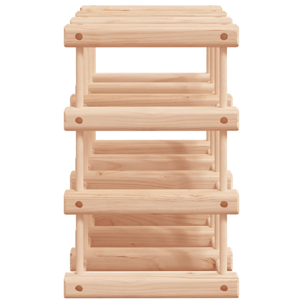 vidaXL Stojak na 12 butelek wina, 36x23x36 cm, lite drewno sosnowe