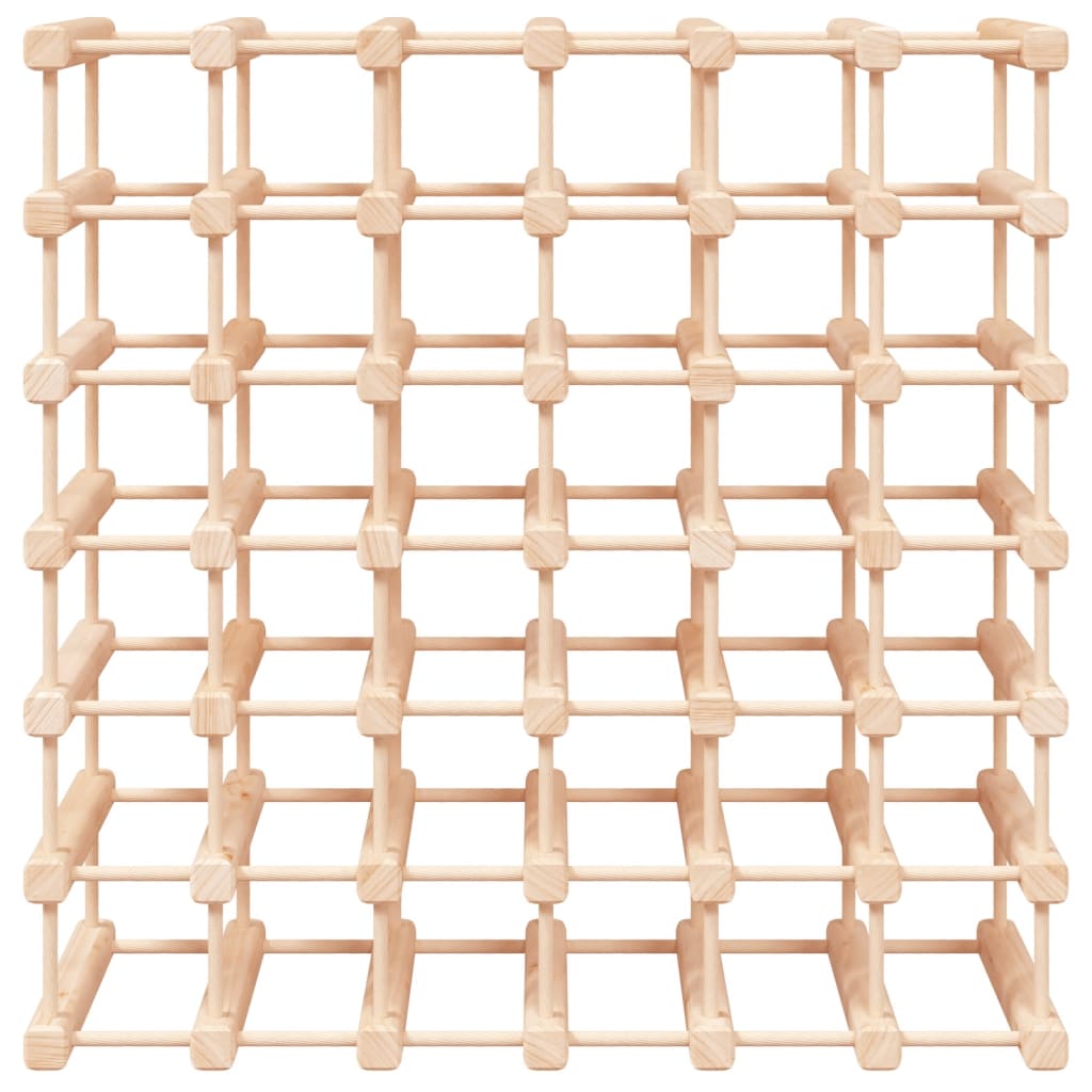 vidaXL Stojak na 42 butelki wina, 68,5x23x68,5 cm, lite drewno sosnowe