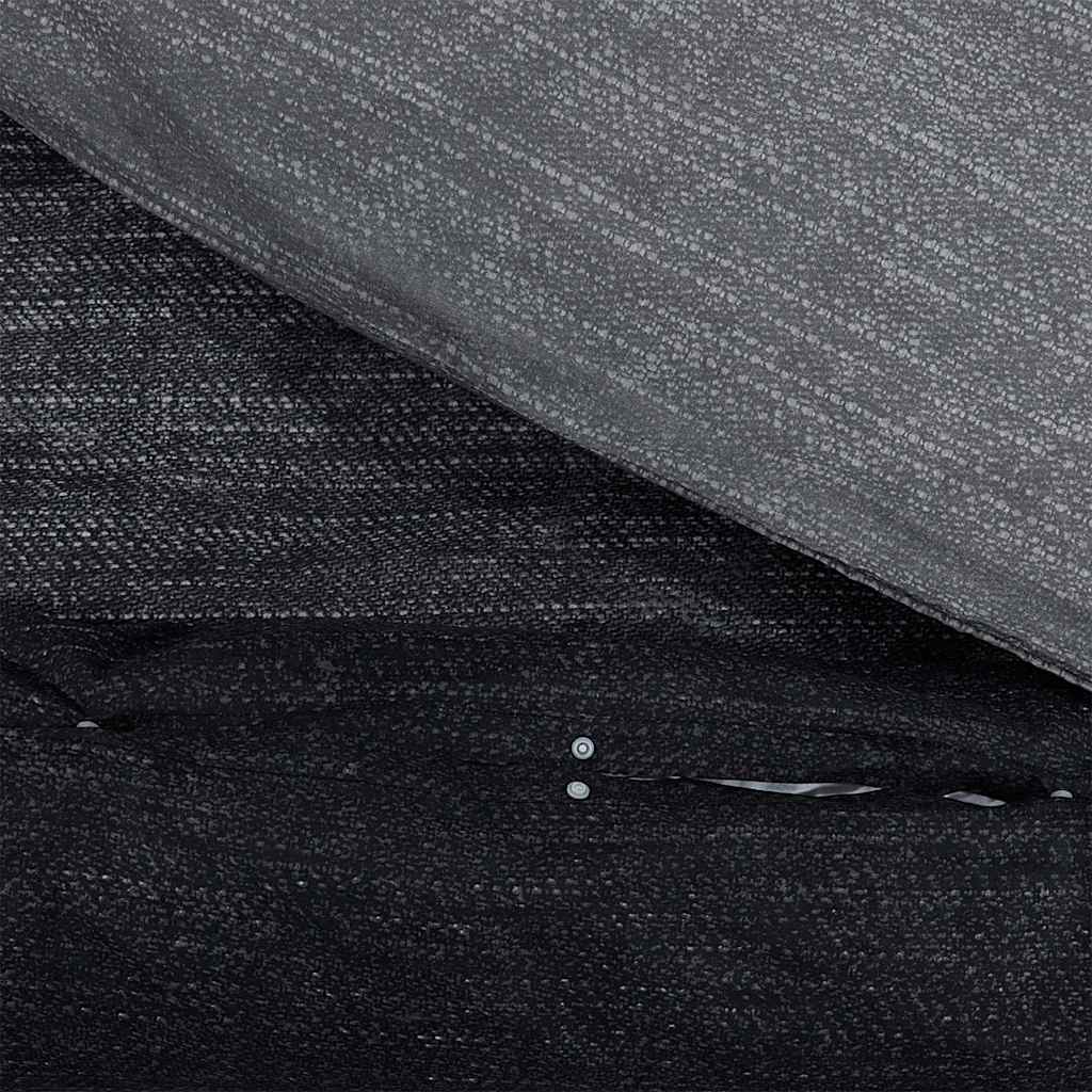 vidaXL Zestaw pościeli, ciemnoszary, 200x200 cm, bawełna