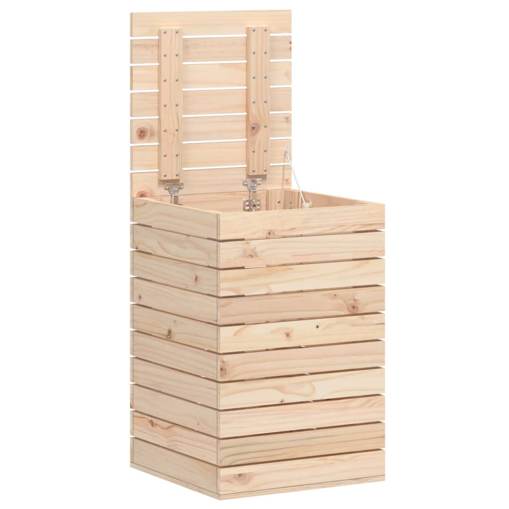 vidaXL Kosz na pranie, 44x44x66 cm, lite drewno sosnowe